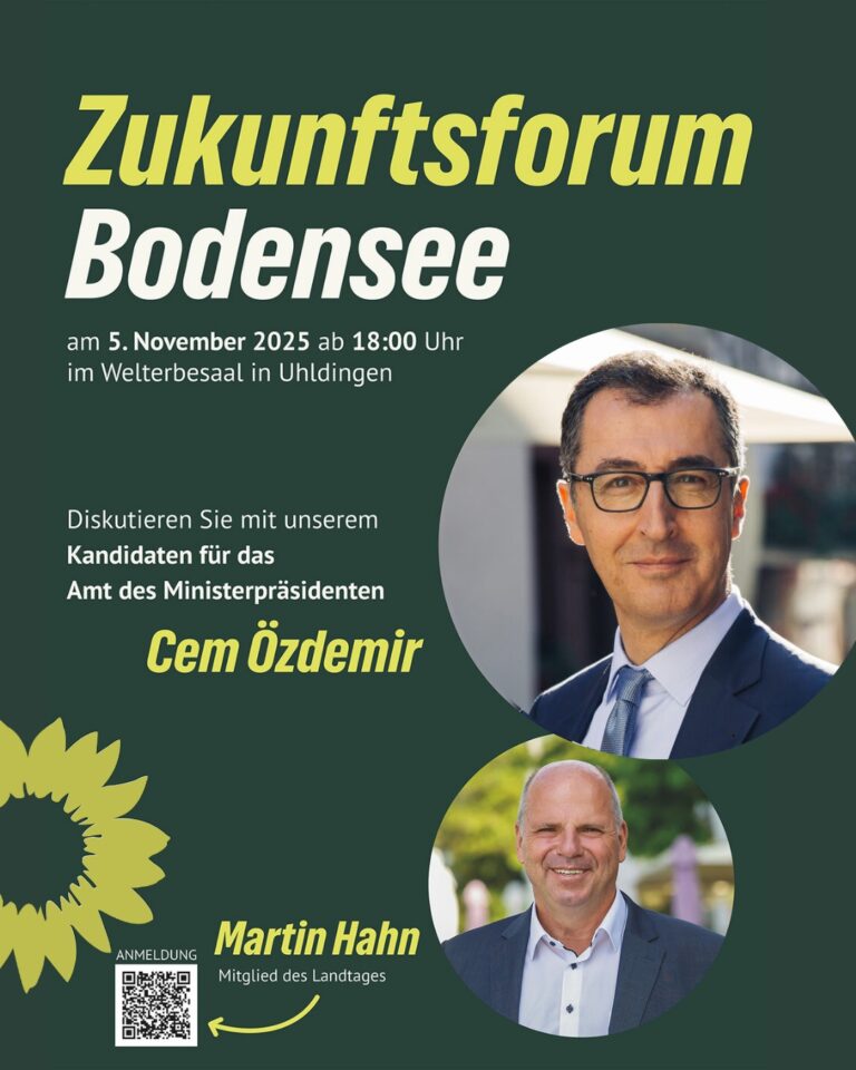 Zukunftsforum Bodensee mit Cem Özdemir