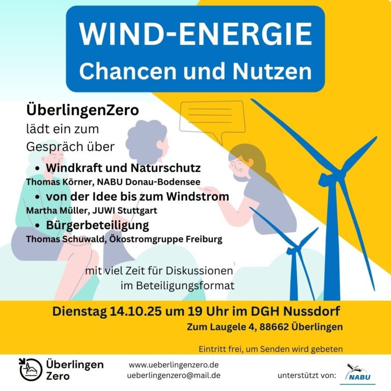 ÜberlingenZero: WIND-ENERGIE – Chancen und Nutzen